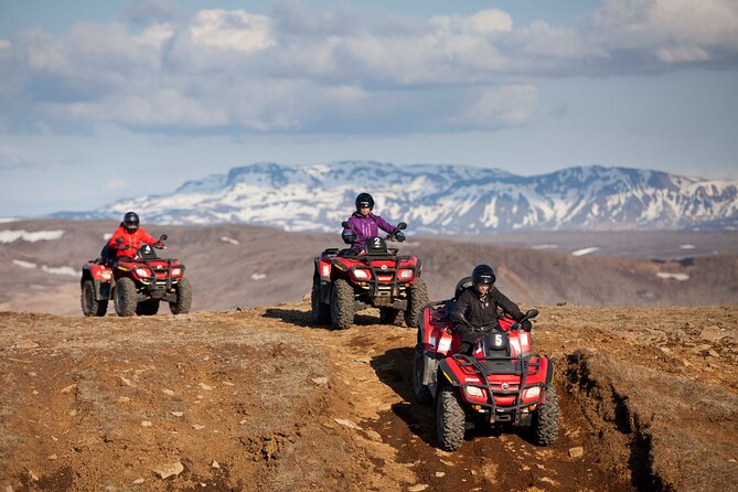 1 Hour ATV Quad Tour : Pick up from Reykjavik (2 persons per ATV) - Gear up fast: overalls, helmets, and cold comfort