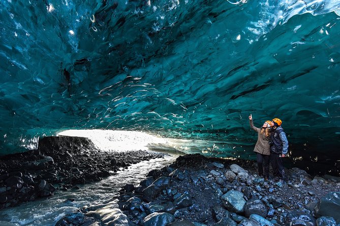 3-Day Ice Cave, South Coast, Golden Circle and Northern Lights - Day 2 South Coast power stops, glacier hike, and the blue ice cave