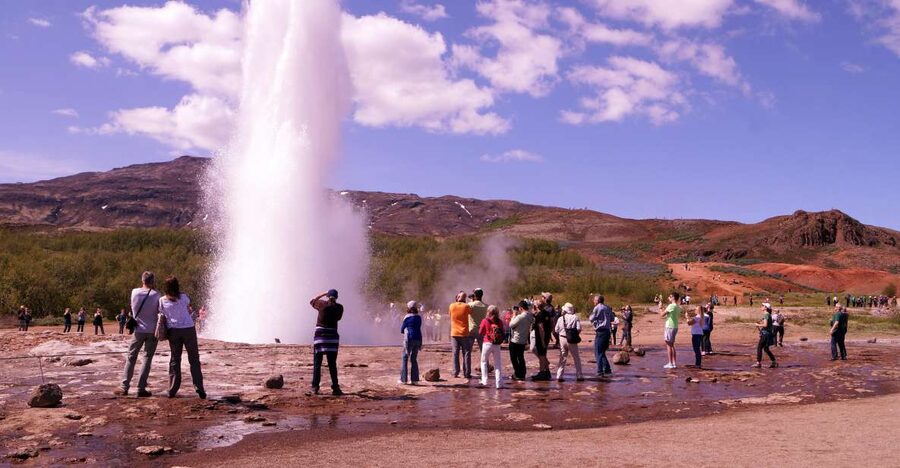 Day tour from, Reykjavik, KEF, Hveragerði, Selfoss or Hella - Silver Circle in Borgarfjörður: Deildartunguhver, Hraunfossar, Egill’s crater hike
