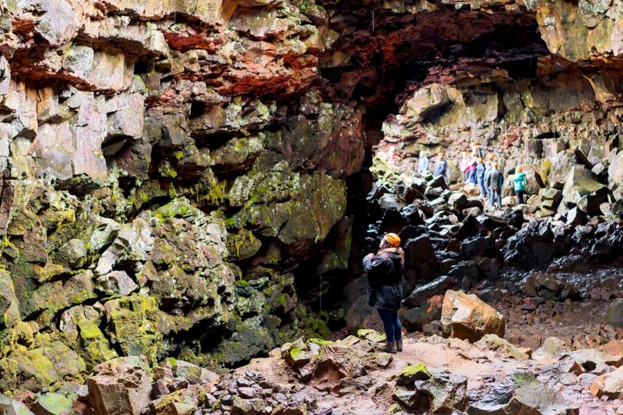 From Reykjavik: Golden Circle and Lava Caving Adventure - Geysir hot springs: watch Earth bubble, even if you only have a half hour