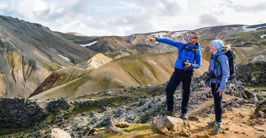 From Reykjavík: Landmannalaugar Day Hike - The hike plan: Laugahraun and Vondugil Canyon to Brennisteinsalda summit views