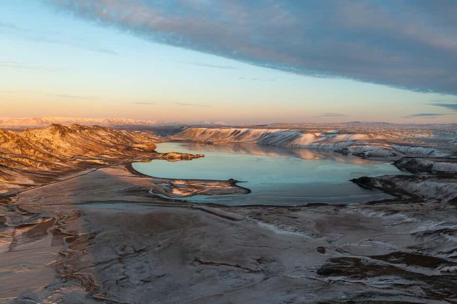 From Reykjavik: Volcanic Peninsula & Grindavik Minibus Tour - Grænavatn, the Green Lake crater with an emerald mineral glow