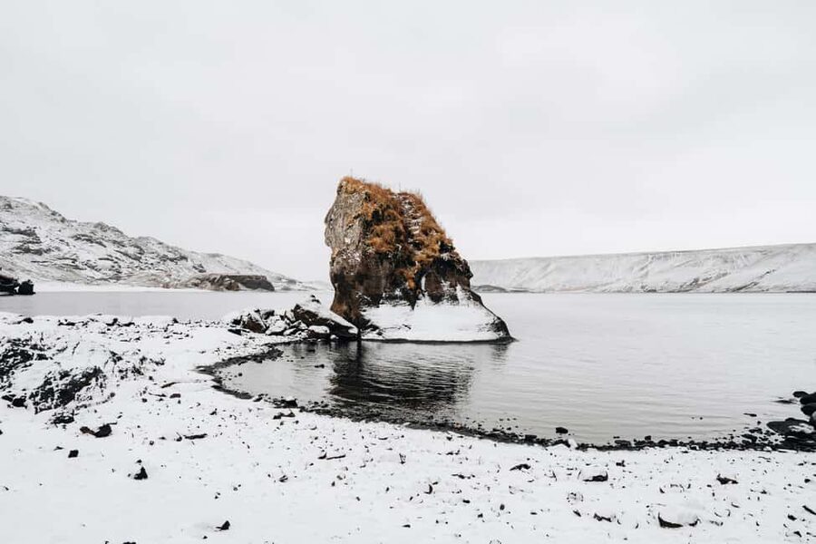 From Reykjavik: Volcanic Peninsula & Grindavik Minibus Tour - Kleifarvatn Lake, a 97 meter deep mystery in lava country