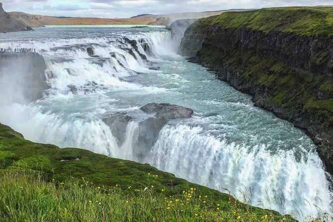 Golden Circle Super Jeep Adventure with Snowmobiling on Glacier - Gullfoss Falls on the Hvítá River: big power with limited time