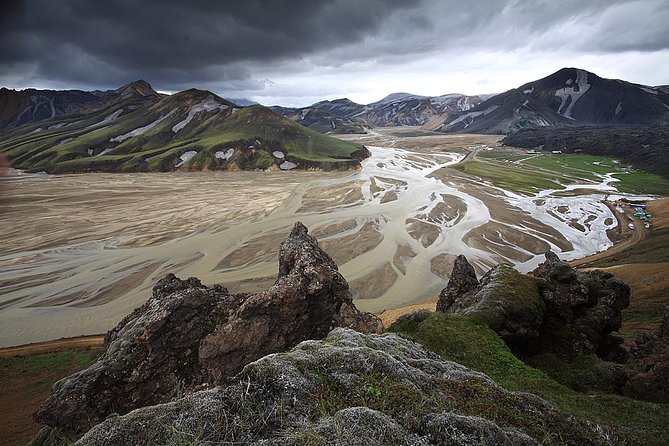 Landmannalaugar by Super Jeep from Reykjavik - Hjálparfoss: Basalt Columns, a Short Descent, and a Plunge Pool View