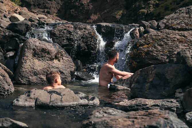 Lava Waterfalls, Sagas & Unique Canyon Baths - Small Group Tour - Glanni Waterfall and the Norse myth vibe at Bifröst