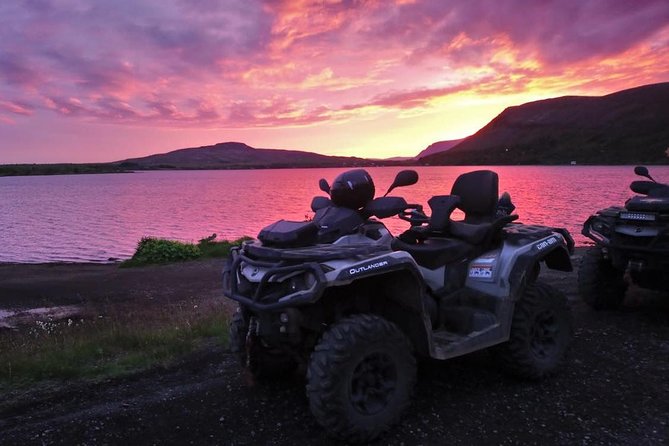 Midnight Sun ATV Adventure from Reykjavik - The ATV Route: Ulfarsfell, Hafrafell Peaks, and the Midnight Sun View