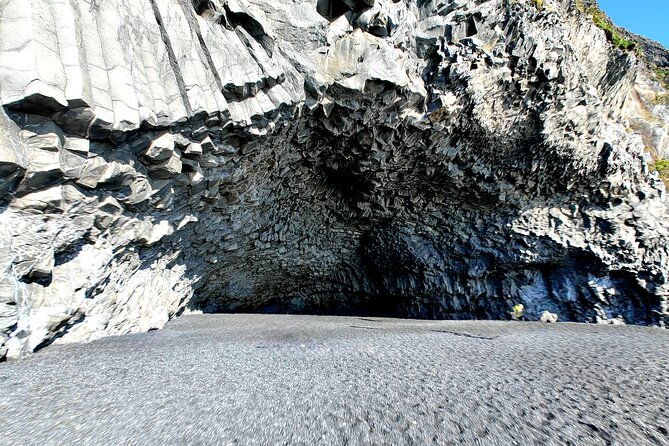 One-Day Tour: Private South Coast with Diamond Beach Adventure - Vik í Mýrdal and Reynisfjara, black sand beside the southern village