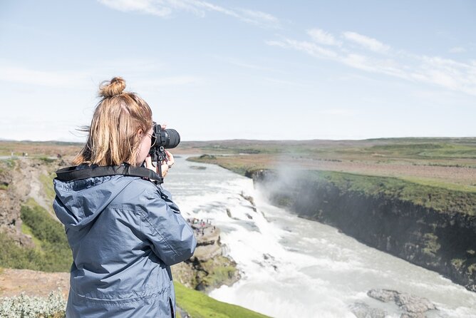 Perlan Ice Cave Admission & Golden Circle Tour in Reykjavik - Golden Circle stop 1: Geysir geothermal area and watching Strokkur erupt