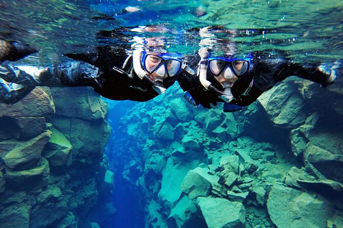 Private Silfra Snorkeling 6 p. group - Meet on Location - with Underwater Photos - Dry Suit Fit and Wetsuit Warmth, What Can Go Wrong