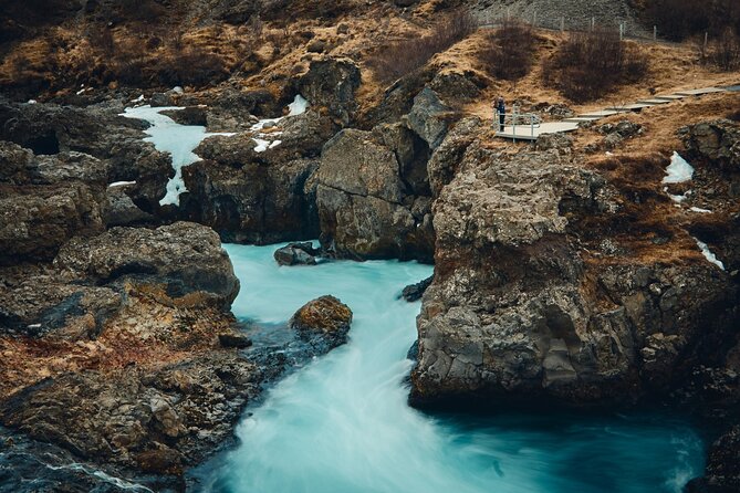 Private Silver Circle Saga Geopark Tour - Stops 6 and 7: Hraunfossar Lava Waterfall, Then Barnafoss Children’s Falls