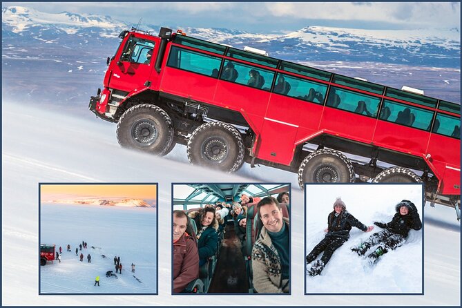 Red Glacier Monster Truck on Langjokull Glacier from Gulfoss - Riding Sleipnir: The Monster Truck Part That Feels Like the Main Event