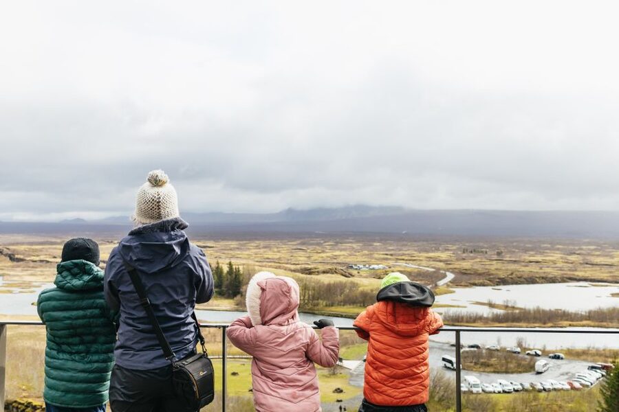 Reykjavik: Golden Circle, Crater & Blue Lagoon Minibus Tour - Gullfoss waterfall: the spray is part of the show