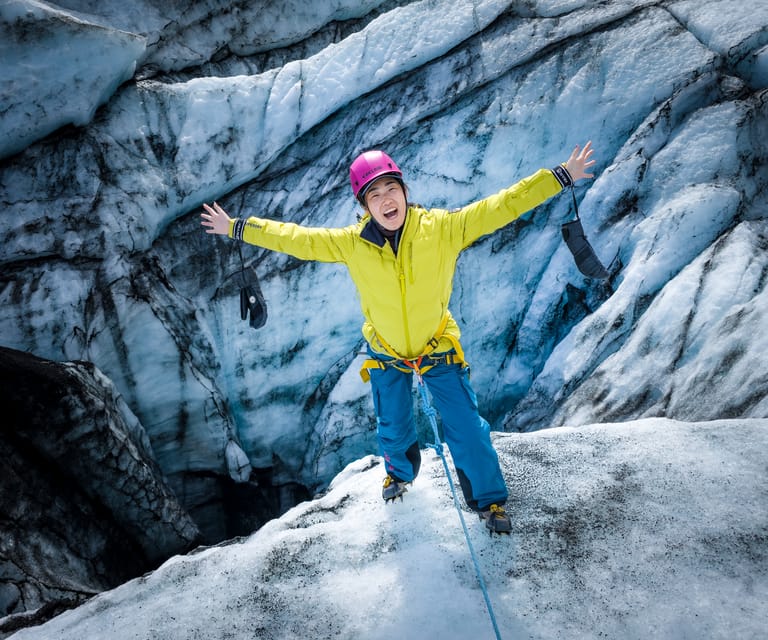 Reykjavík: Iconic Glacier Hike, South Coast & Waterfalls - Reynisfjara black sand beach: photos are easy, waves are not