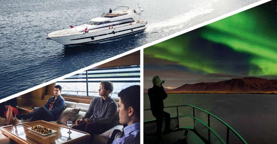 Reykjavik: Northern Lights Motor Yacht Cruise - Leaving Reykjavik Old Harbor: the first chapter of the night