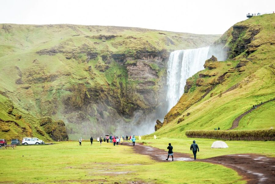Reykjavik: South Coast Waterfalls & Glacier Small-Group Tour - Skógafoss: where short time can still feel huge