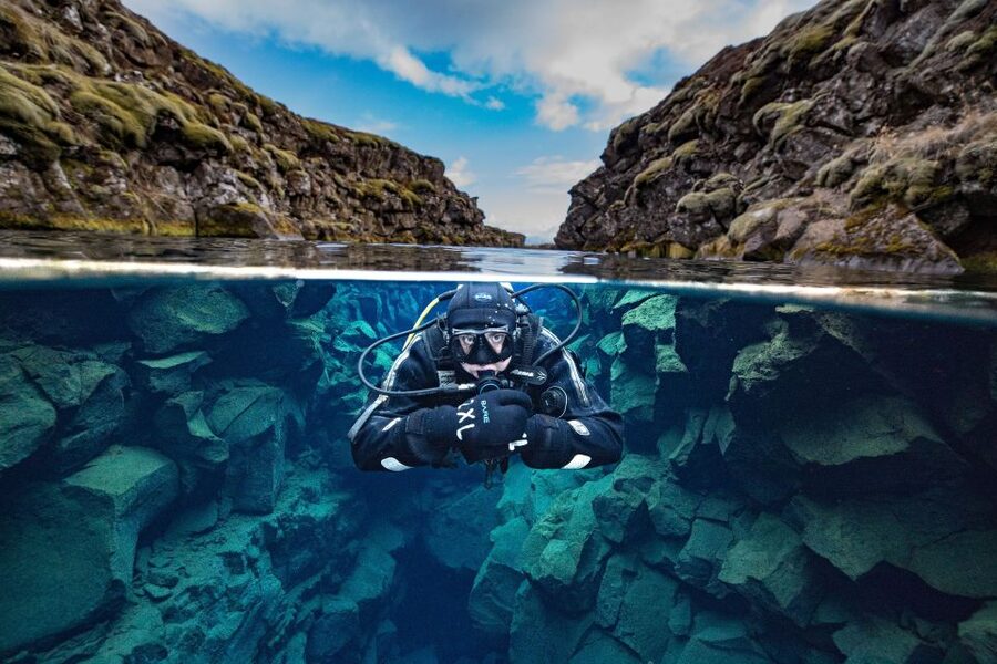 Silfra: Diving Between Tectonic Plates - Why the dry suit and 2°C water matter (and how it shapes your session)