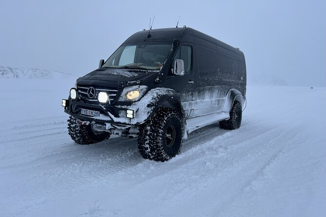 Snowmobile on a Glacier and Golden Circle in a Superjeep - Kjalvegur highland driving: lava, snow, and that quiet feeling
