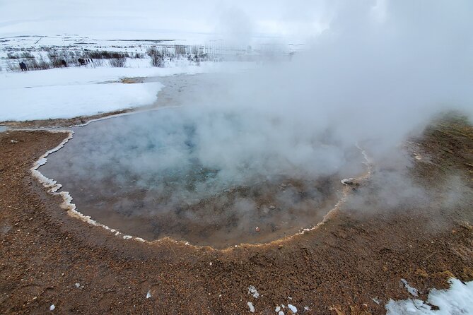 Snowmobile on a Glacier and Golden Circle in a Superjeep - Back down Kjalvegur to Geysir: warm air after glacier cold