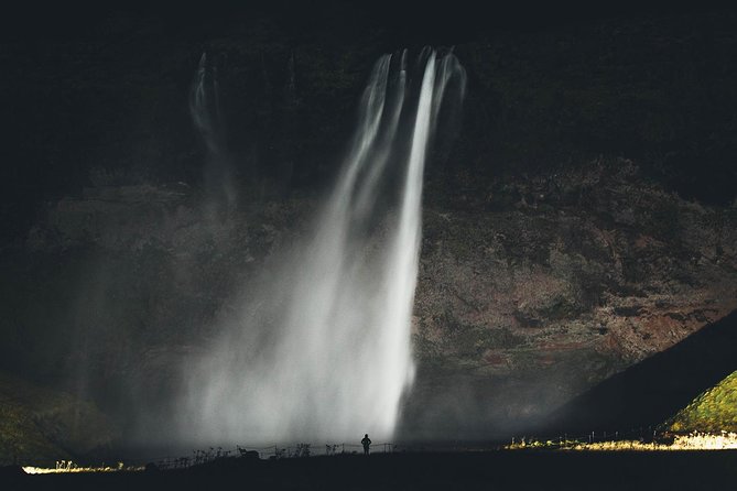 South Coast, Diamond Beach and Glacier Lagoon Day Tour - Waterfalls first: Seljalandsfoss and the view behind the curtain