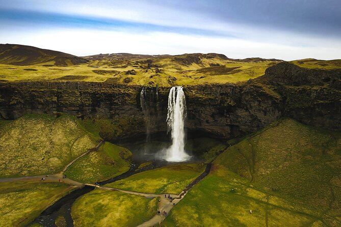 South Coast, Waterfalls and Black Sand Beach (Small Group Tour) - Reynisfjara black sand beach: basalt columns and Reynisdrangar