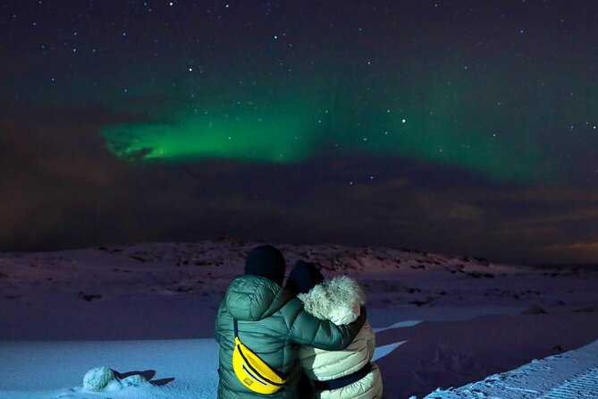 South Iceland Highlights and Northern Lights Combo Full-Day Tour - Stop 1: Skógafoss, huge waterfall views from ground and above
