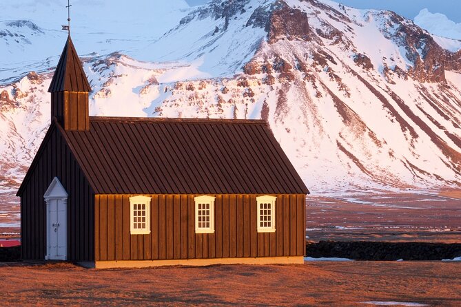 West Iceland: Exclusive Day Tour of Snaefellsnes Peninsula - Arnarstapi and Hellnar: twin fishing villages, sea caves, and Snæfellsjökull scale