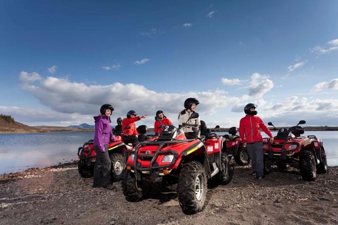 Whale Watching & ATV Adventure from Reykjavik - Entering Reykjavik quad country at Lambhagi, with gear handled